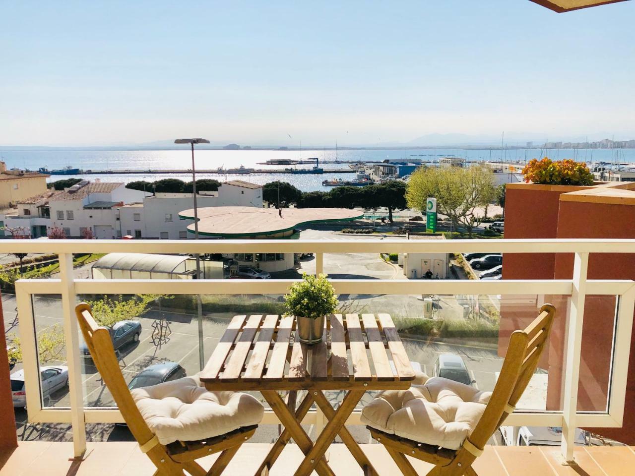 Roc Mar 3 3D - Apartamento Cerca Del Centro Y De La Playa - Terraza Con Vistas Al Mar Y Al Puerto Rosas Exteriör bild